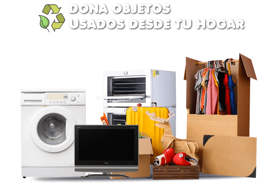 Dona y recicla Objetos usados