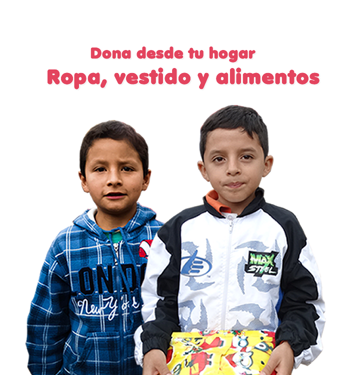 Dona ropa en desuso