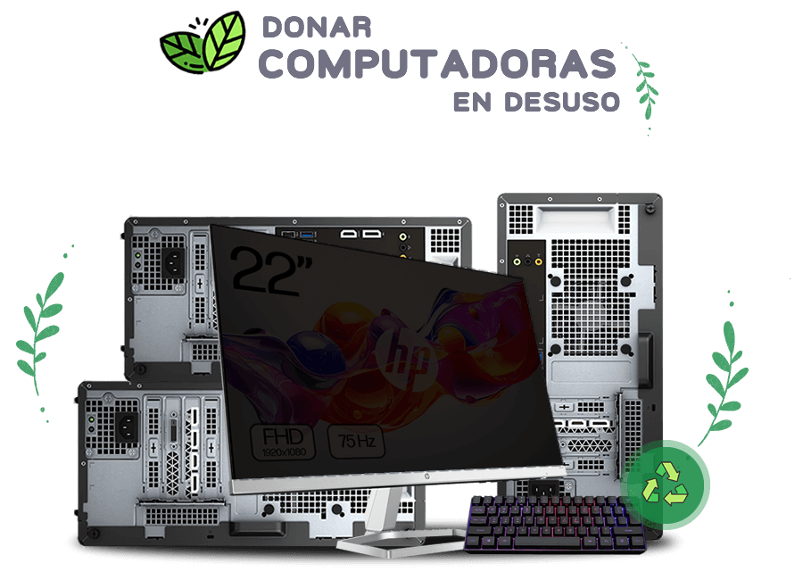 Dona computadoras en desuso