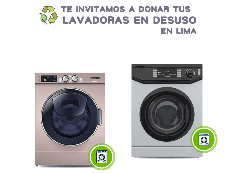 Dona y recicla lavadoras en 
desuso