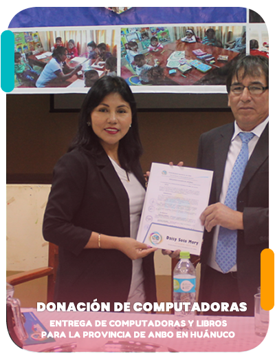 Donacion de computadora ANBO Huánuco
