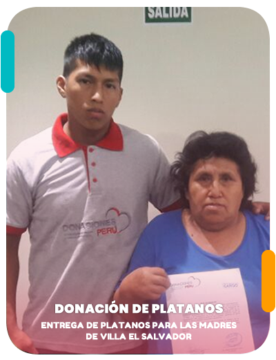 Donacion de platanos